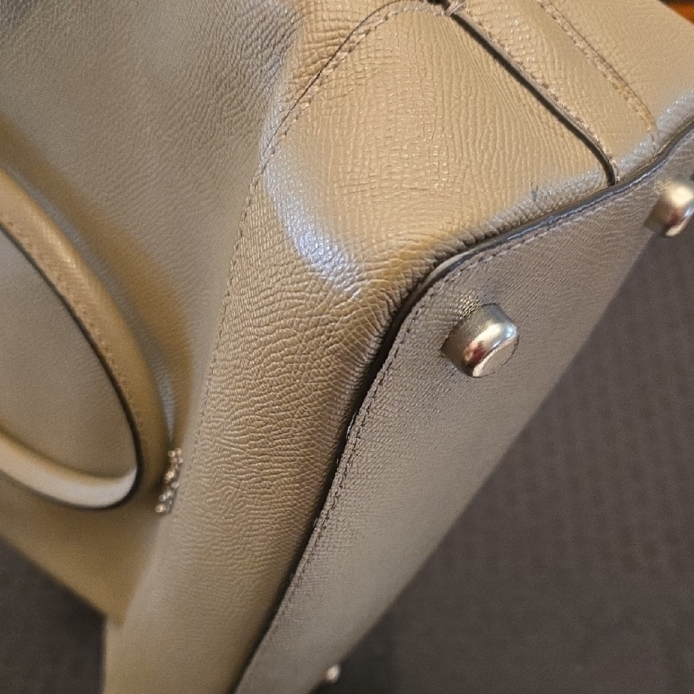 Coach Sierra Satchel Crossbody Bag Taupe Leather - Picture 10 of 14